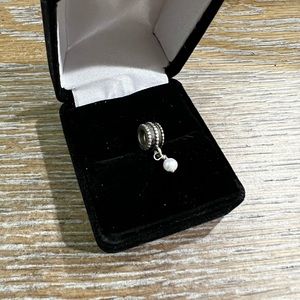 Authentic Pandora dangle Pearl charm